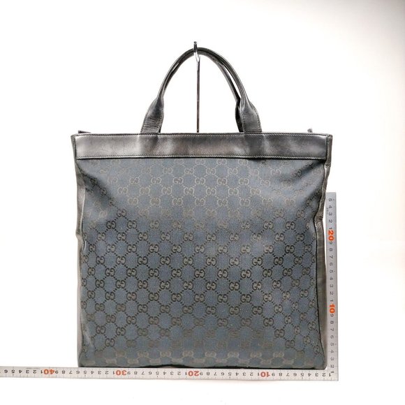 Gucci Tote Bag Black Canvas - Picture 4 of 9